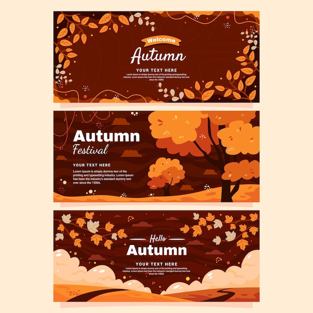 banderas de otoño