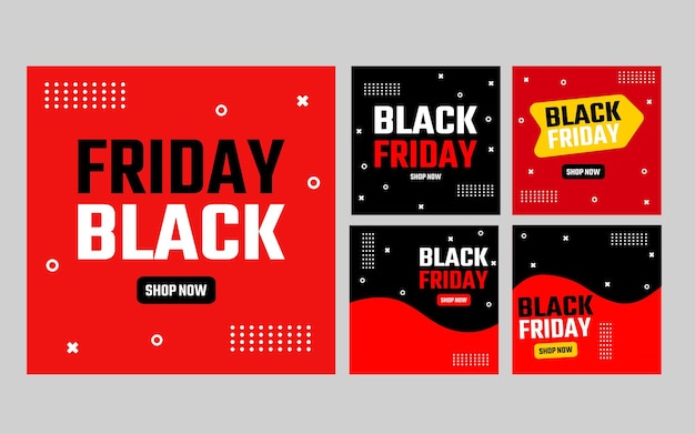 Banderas y promociones llamativas del Viernes Negro