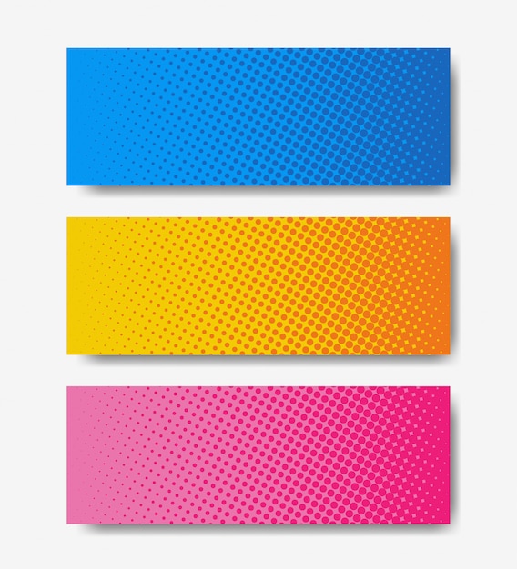 banderas de semitono. colorido estilo cómico conjunto aislado