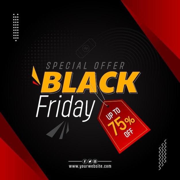 Banderas de ventas del Viernes Negro