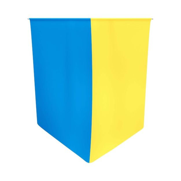 Banderín de ucrania tapiz azul amarillo nacional ucraniano ucrania gobelino vector
