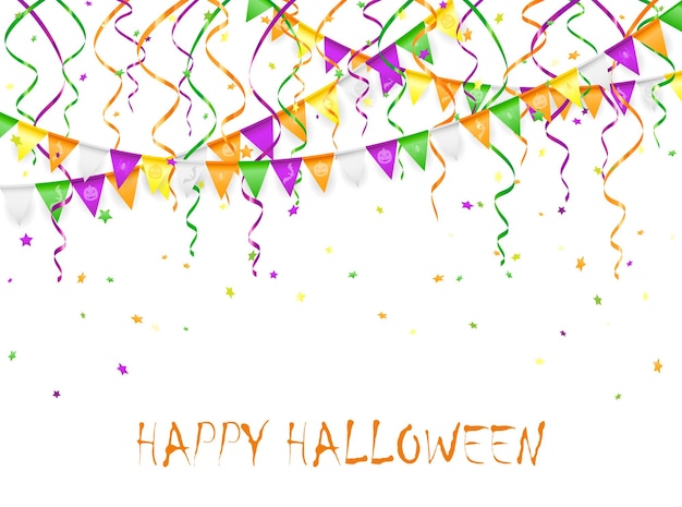 Banderines y serpentinas de Halloween