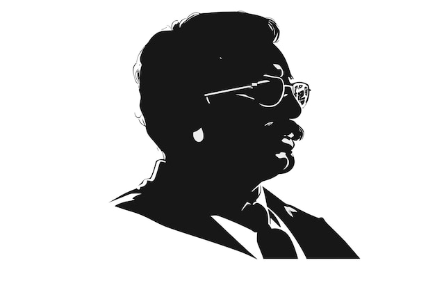 Bangladesh padre de la nación Bangabandhu Sheikh Mujibur Rahman imagen vectorial