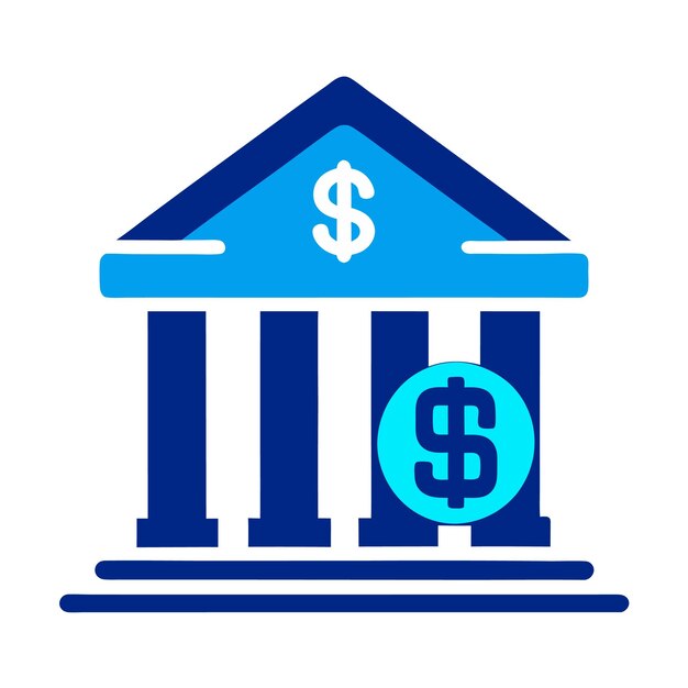 Bank Icon Financial Institution Representation