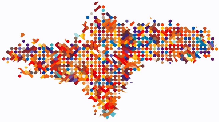 Vector bank pointer icon mosaic dash para diseños creativos