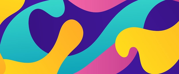 Banner abstract vectorial colorido con formas geométricas simples para diseño de portadas, diseño de libros, carteles, portadas de CD, folletos, fondos de sitios web o publicidad
