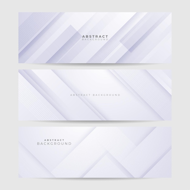 Banner abstracto blanco Diseño blanco vectorial mínimo Ilustración vectorial Plantilla de fondo de patrón de banner de diseño gráfico abstracto vectorial