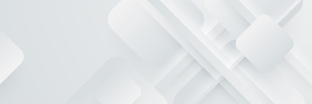 Banner abstracto blanco Diseño blanco vectorial mínimo Ilustración vectorial Plantilla de fondo de patrón de banner de diseño gráfico abstracto vectorial