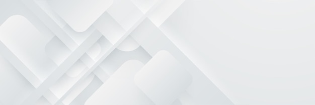 Banner abstracto blanco Diseño blanco vectorial mínimo Ilustración vectorial Plantilla de fondo de patrón de banner de diseño gráfico abstracto vectorial