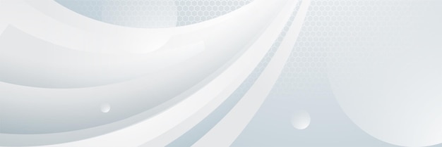 Banner abstracto blanco Moderno y elegante banner gris blanco con diseño creativo y líneas brillantes Diseño de rayas vectoriales mínimas Elemento gráfico de textura simple Plantilla de fondo de patrón abstracto vectorial