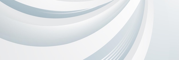 Banner abstracto blanco Moderno y elegante banner gris blanco con diseño creativo y líneas brillantes Diseño de rayas vectoriales mínimas Elemento gráfico de textura simple Plantilla de fondo de patrón abstracto vectorial