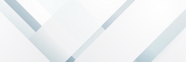 Banner abstracto blanco Moderno y elegante banner gris blanco con diseño creativo y líneas brillantes Diseño de rayas vectoriales mínimas Elemento gráfico de textura simple Plantilla de fondo de patrón abstracto vectorial