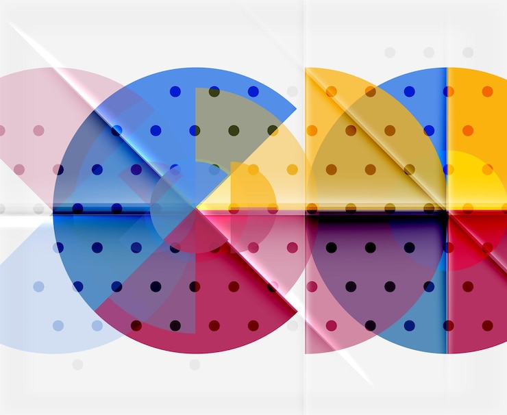 Vector banner abstracto círculo geométrico ilustración vectorial