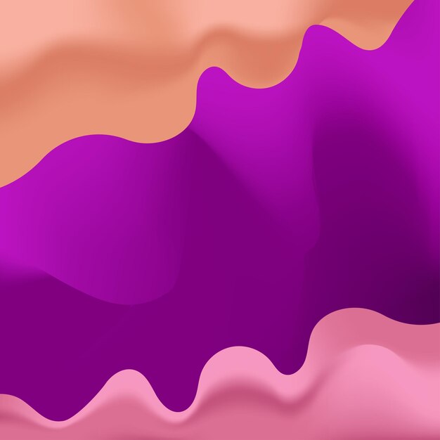 Banner abstracto en colores de tendencia Olas de silueta de fondo Plantillas para volantes de diseño o sitios web