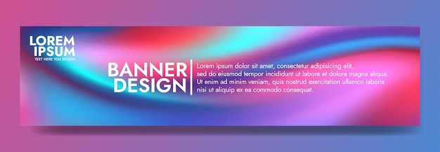 Banner abstracto de crepúsculo fluido