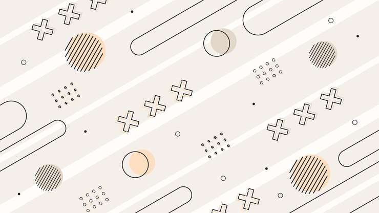 Vector banner abstracto en estilo memphis a
