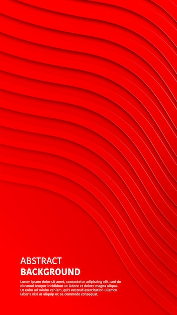 Banner abstracto fondo rojo