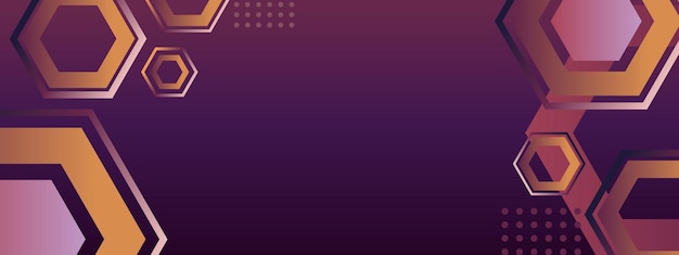 Banner abstracto con formas modernas plantilla de banner abstracto con gradiente