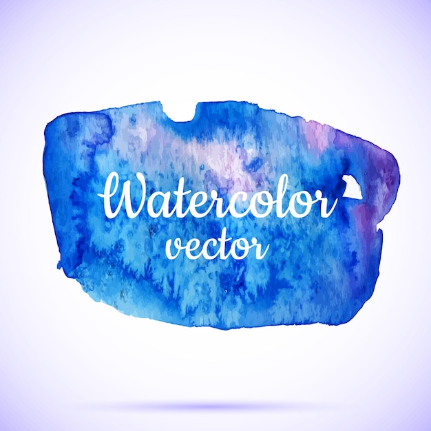 Vector banner de acuarela abstracta vectorial. fondo azul. plantilla de diseño con lugar para su texto. puede usarse para pancartas en venta, páginas web, impresión, invitaciones, tarjetas, etc.