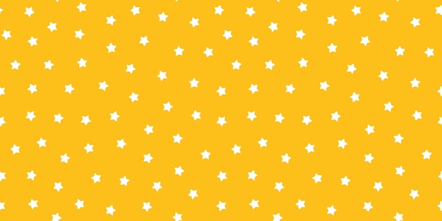 Banner amarillo sin costuras con pequeñas estrellas blancas.