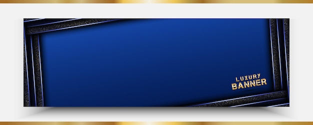 banner azul oscuro, con marco y textura elegantes, cubierta para diseño o texto con gran espacio libre