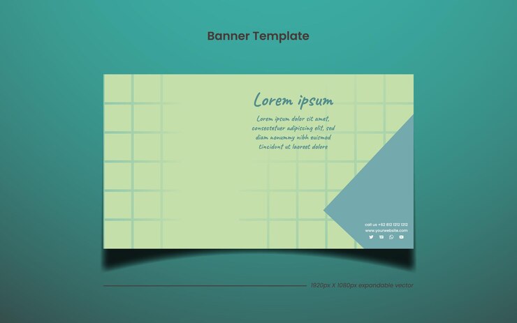 Vector banner de bienvenida (se puede usar como canal de youtube)