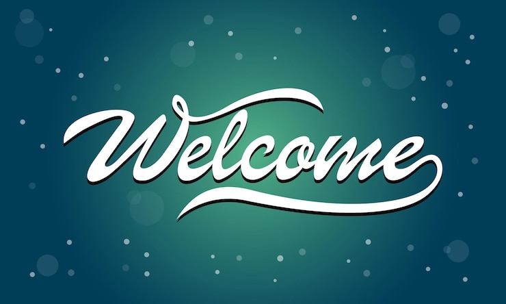 Vector banner de bienvenida