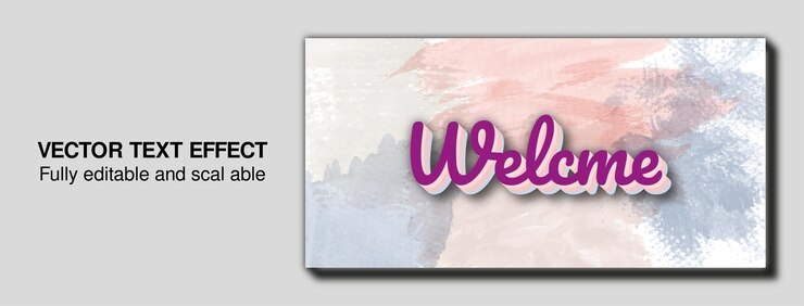 Vector banner de bienvenida