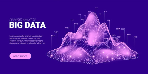 Banner de big data para presentación empresarial