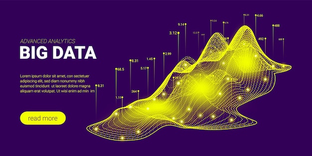 Banner de big data para presentación empresarial