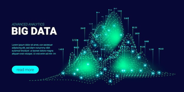 Banner de big data para presentación empresarial