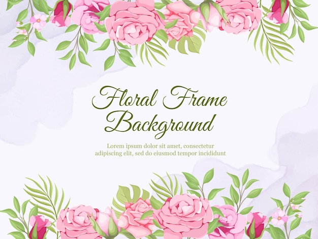 Banner de boda telón de fondo diseños florales de verano