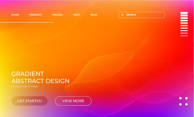 Banner borroso de gradiente vectorial para la promoción del sitio web