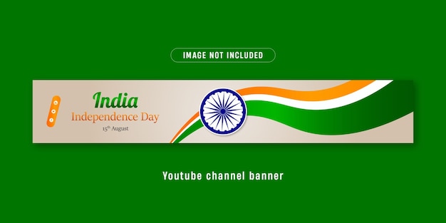 El banner del canal de YouTube del día de la independencia de la India