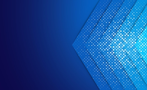 Banner de cartel de fondo azul abstracto