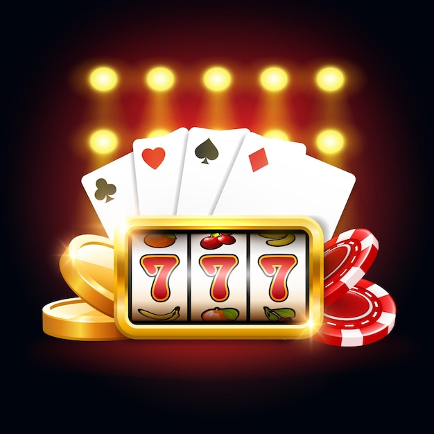 Banner para el casino en línea Ilustración vectorial