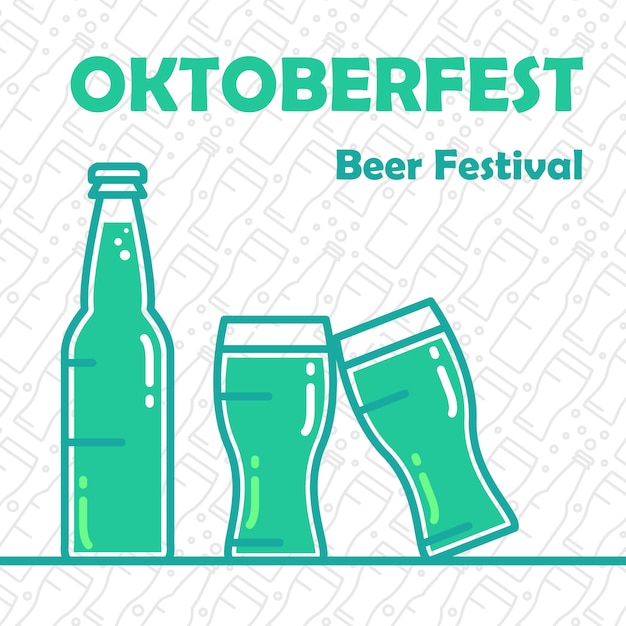 Banner de la cerveza Oktoberfest