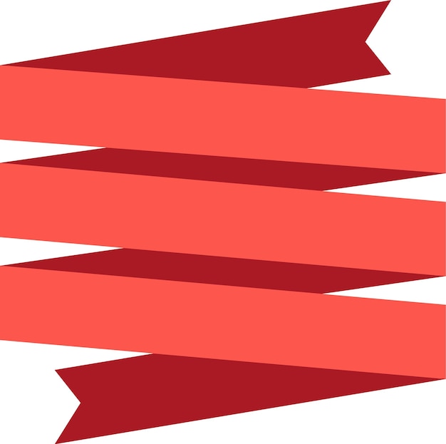 Banner de cinta roja vibrante ondea con gracia contra un fondo blanco perfecto para ocasiones festivas Personalizar con texto para anuncios o promociones Elemento de diseño moderno y elegante