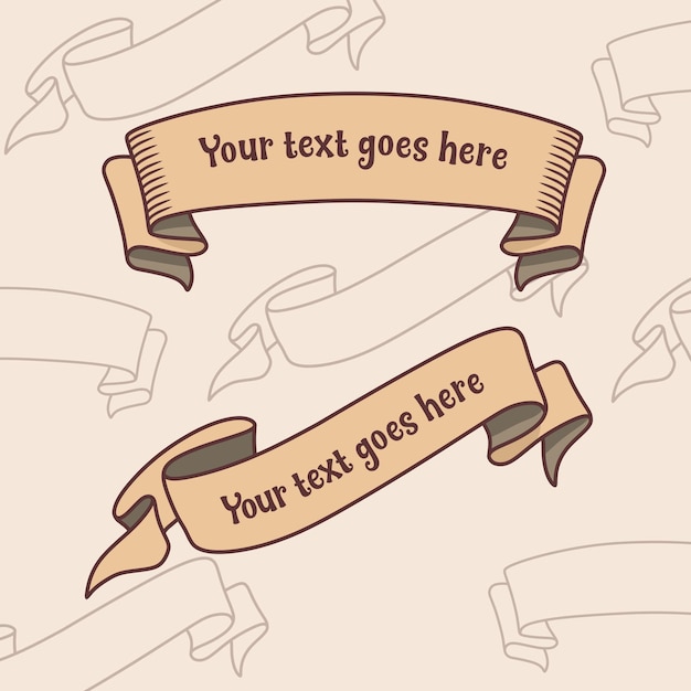 Banner de cinta vintage