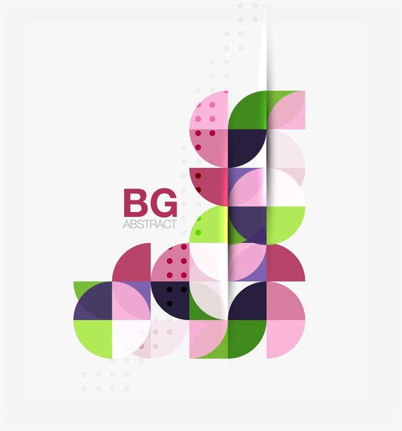 Banner de círculo elegante moderno vectorial Fondo de plantilla vectorial para opciones de número de diagrama de diseño de flujo de trabajo o diseño web