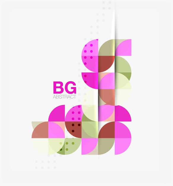 Banner de círculo elegante moderno vectorial Fondo de plantilla vectorial para opciones de número de diagrama de diseño de flujo de trabajo o diseño web