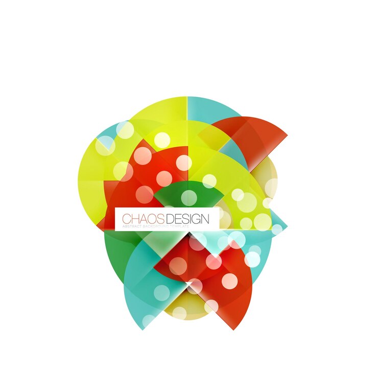 Vector banner de círculo vectorial de formas redondas con texto de muestra