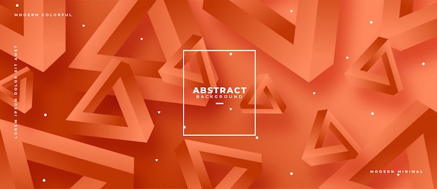 Banner de composición de formas geométricas abstractas