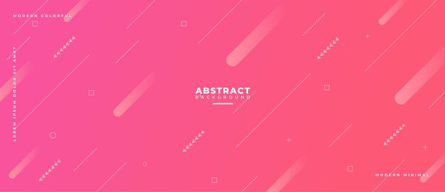 Banner de composición de formas geométricas abstractas