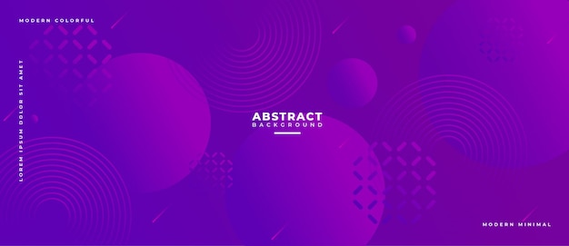 Banner de composición de formas geométricas abstractas