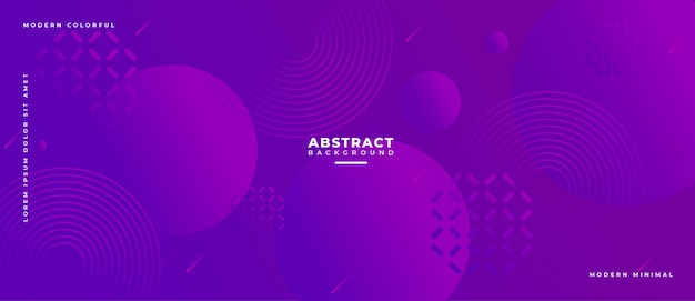 Banner de composición de formas geométricas abstractas