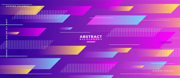 Banner de composición de formas geométricas abstractas