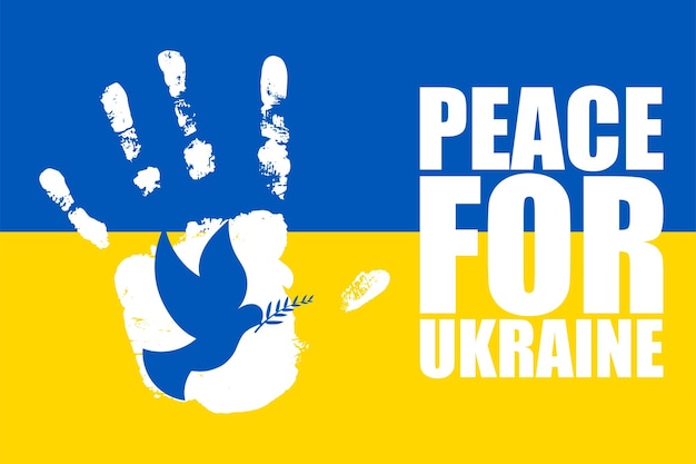 Banner de concepto de ilustración vectorial para la guerra de ucrania