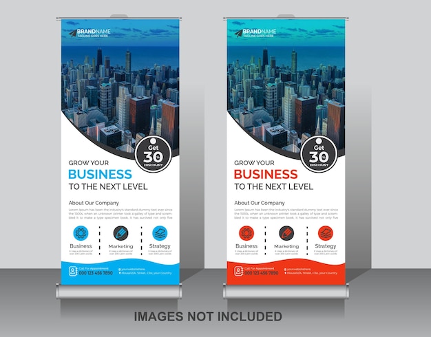 Banner corporativo enrollado
