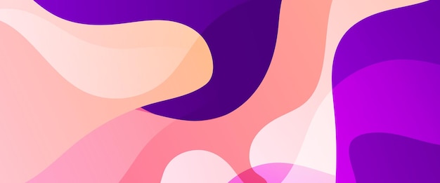 Banner creativo abstracto de gradiente vectorial colorido en estilo minimalista y simple de moda con formas de onda Diseño vectorial para presentaciones volantes carteles de fondo invitaciones para informes anuales